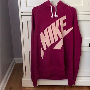Pink Nike hoodie